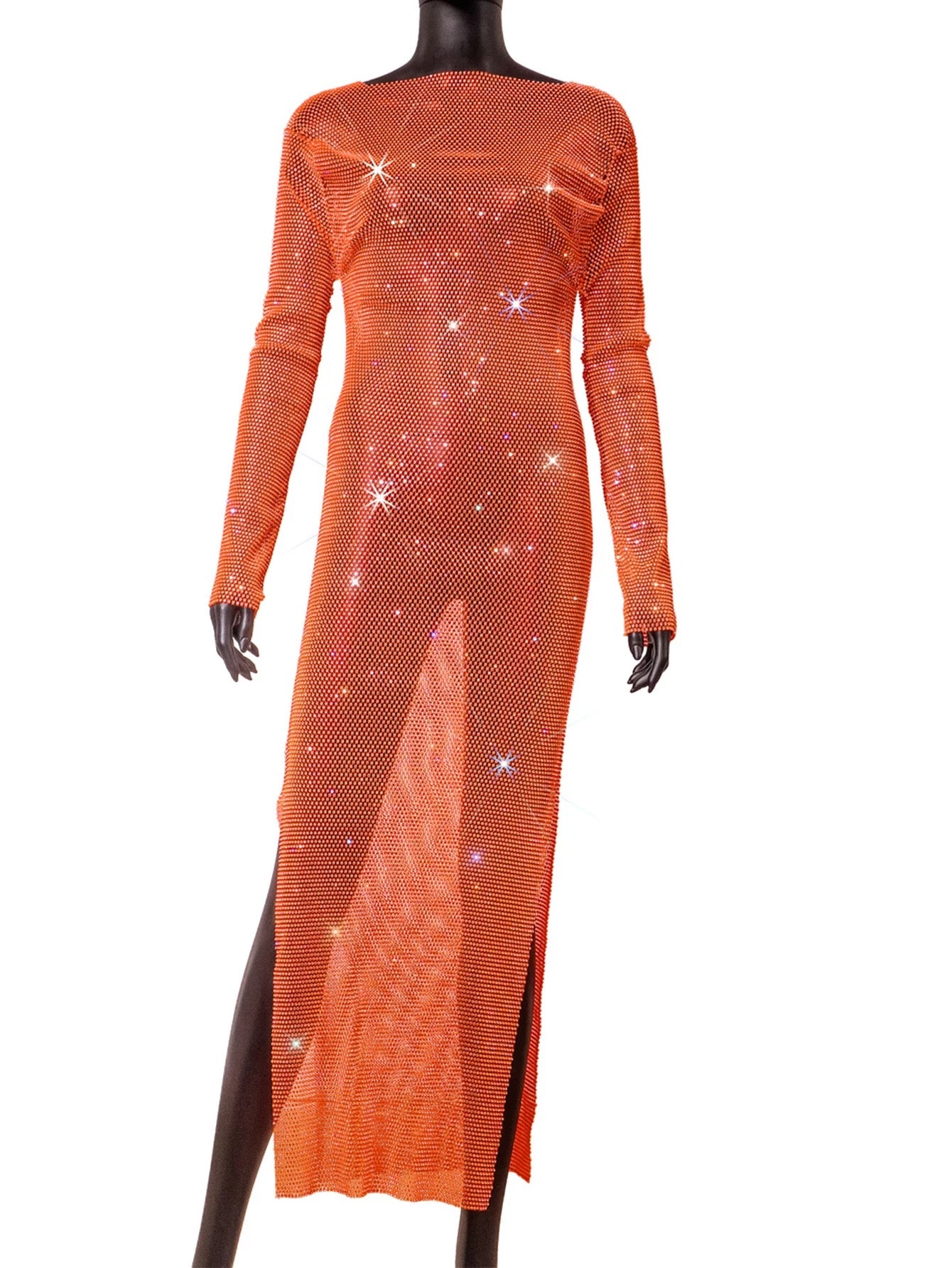 ORANGE DIAMOND DRESS