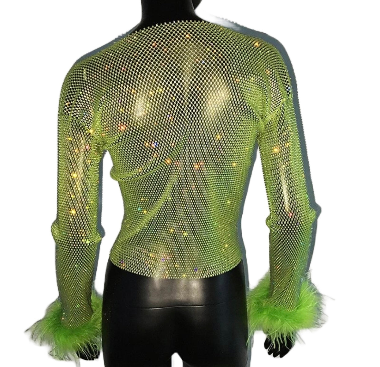NEON FEATHER TOP